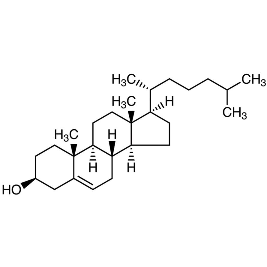 Cholesterol (stabilized with α-Tocopherol) >95.0%(GC) - CAS 57-88-5