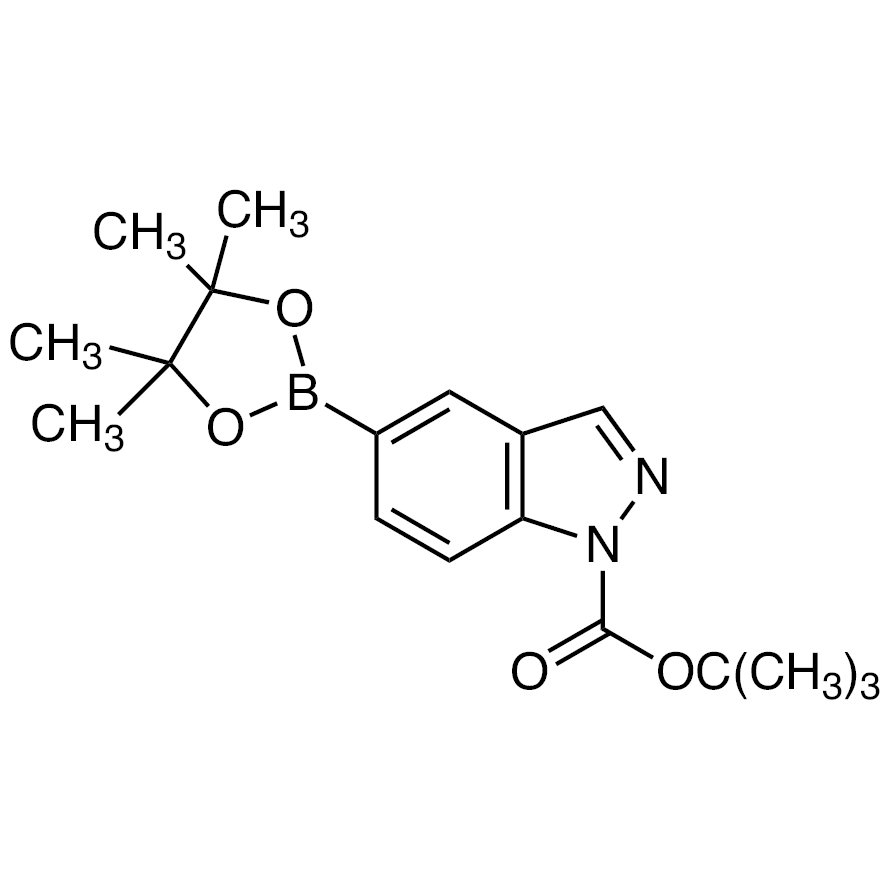 1-(tert-Butoxycarbonyl)-5-(4,4,5,5-tetramethyl-[1,3,2]dioxaborolan-2-yl)indazole >98.0%(GC)(T) - CAS 864771-44-8
