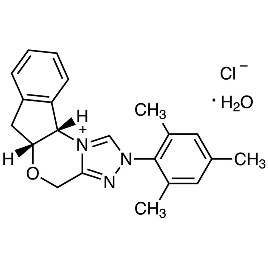 (+)-(5aR,10bS)-5a,10b-Dihydro-2-(2,4,6-trimethylphenyl)-4H,6H-indeno[2,1-b][1,2,4]triazolo[4,3-d][1,4]oxazinium Chloride Monohydrate >98.0%(HPLC) - CAS 903571-02-8