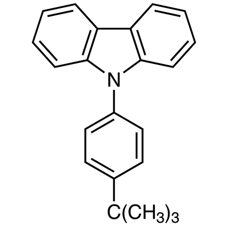 9-[4-(tert-Butyl)phenyl]-9H-carbazole >98.0%(GC) - CAS 57103-13-6