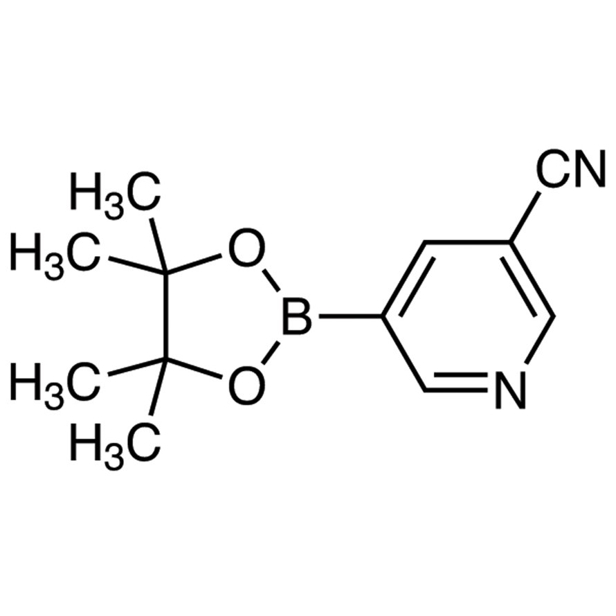 5-(4,4,5,5-Tetramethyl-1,3,2-dioxaborolan-2-yl)nicotinonitrile >98.0%(GC)(T) - CAS 402718-29-0
