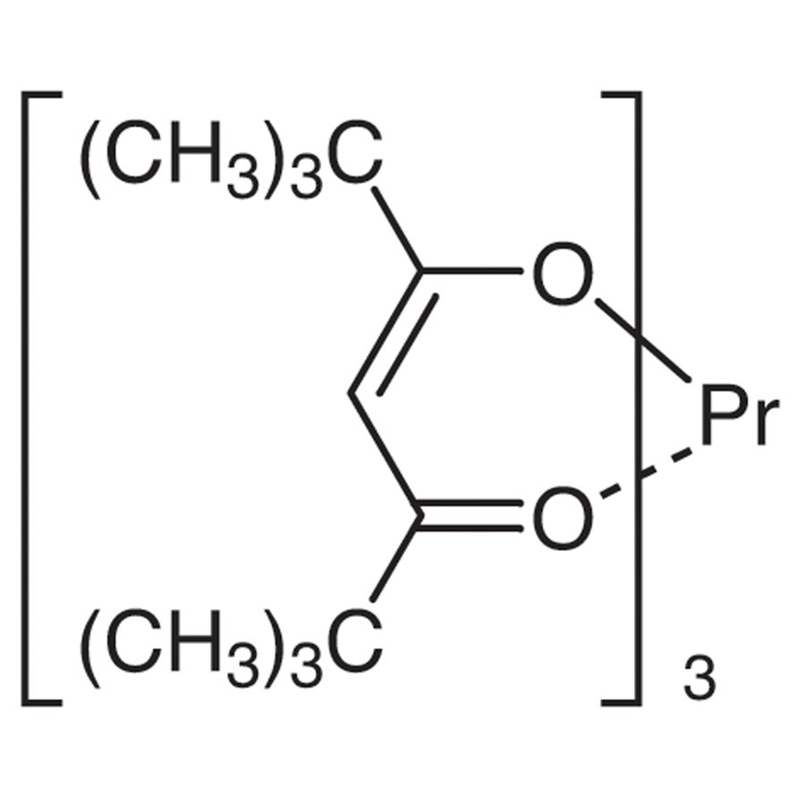 Tris(2,2,6,6-tetramethyl-3,5-heptanedionato)praseodymium(III) [NMR Shift Reagent] >98.0%(T) - CAS 15492-48-5