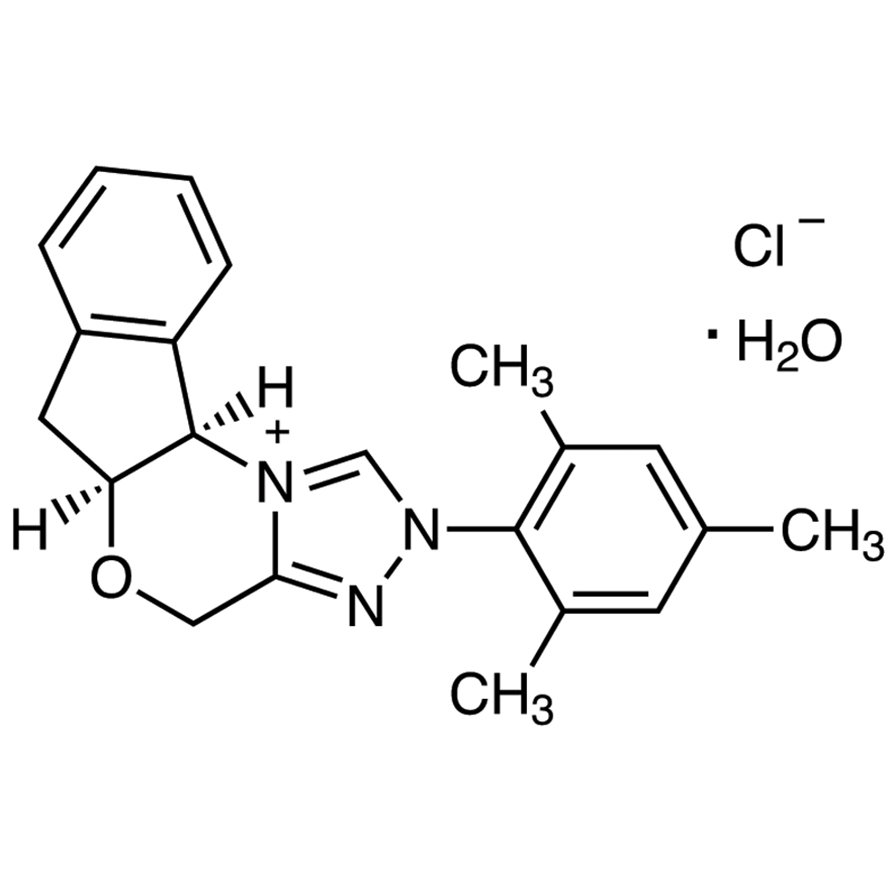 (-)-(5aS,10bR)-5a,10b-Dihydro-2-(2,4,6-trimethylphenyl)-4H,6H-indeno[2,1-b][1,2,4]triazolo[4,3-d][1,4]oxazinium Chloride Monohydrate >98.0%(HPLC) - CAS 919102-70-8