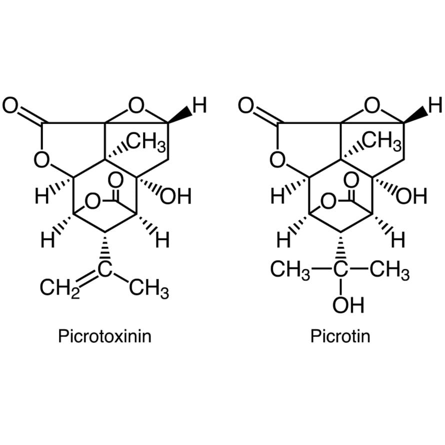 Picrotoxin (Picrotoxinin + Picrotin) >94.0%(HPLC) - CAS 124-87-8