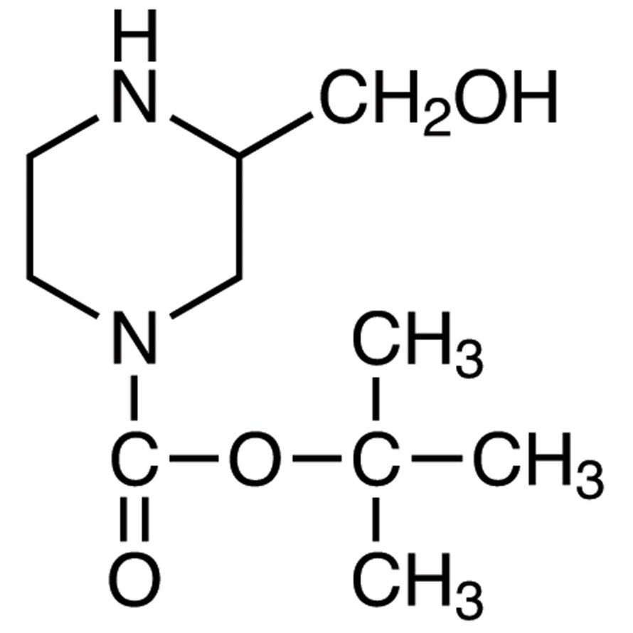 1-(tert-Butoxycarbonyl)-3-(hydroxymethyl)piperazine >98.0%(GC)(T) - CAS 301673-16-5