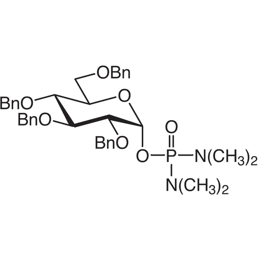2,3,4,6-Tetra-O-benzyl-α-D-glucopyranosyl N,N,N',N'-Tetramethylphosphorodiamidate (ca. 20% in Benzene)  - CAS 143520-19-8