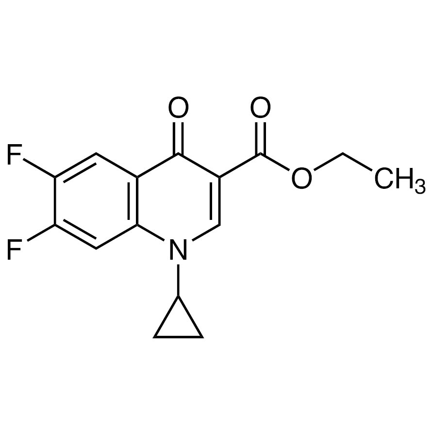 Ethyl 1-Cyclopropyl-6,7-difluoro-4-oxo-1,4-dihydroquinoline-3-carboxylate >98.0%(GC) - CAS 98349-25-8