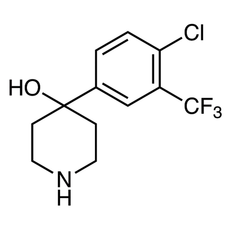 4-[4-Chloro-3-(trifluoromethyl)phenyl]-4-hydroxypiperidine >98.0%(GC)(T) - CAS 21928-50-7