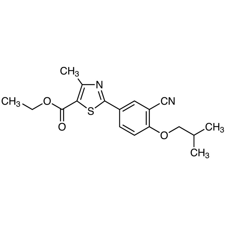 Ethyl 2-(3-Cyano-4-isobutoxyphenyl)-4-methyl-5-thiazolecarboxylate >98.0%(HPLC)(N) - CAS 160844-75-7