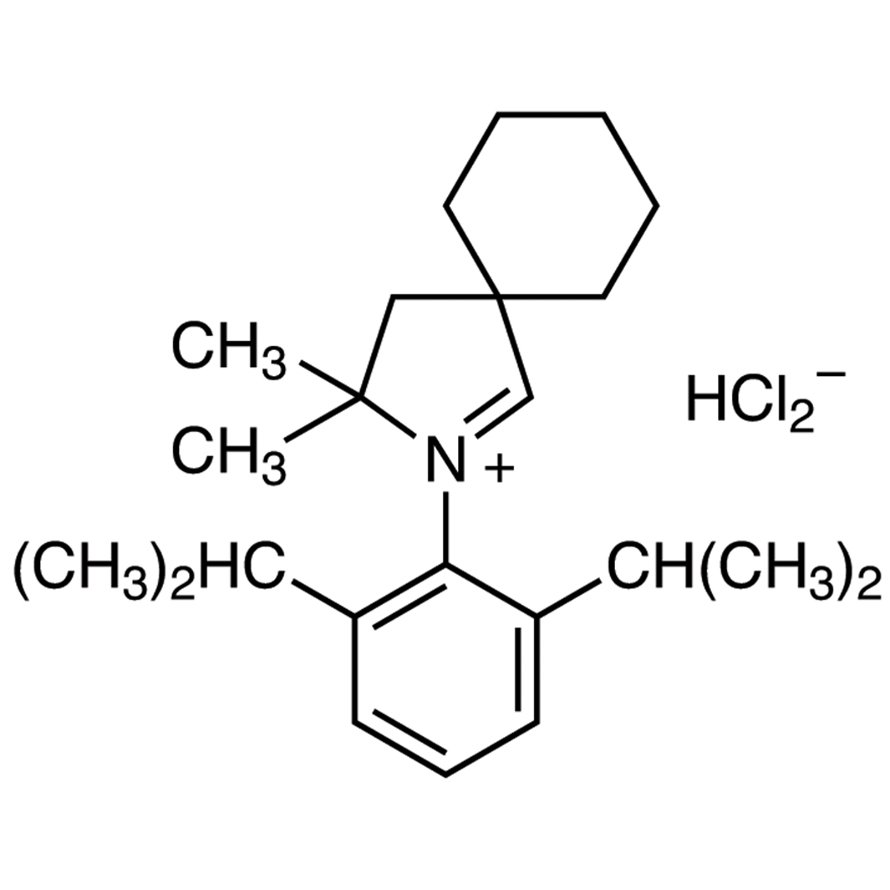 2-(2,6-Diisopropylphenyl)-3,3-dimethyl-2-azaspiro[4.5]dec-1-en-2-ium Hydrogen Dichloride >98.0%(T)(HPLC) - CAS 1141464-90-5