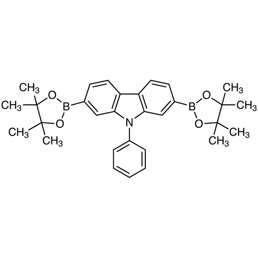 9-Phenyl-2,7-bis(4,4,5,5-tetramethyl-1,3,2-dioxaborolan-2-yl)-9H-carbazole >96.0%(HPLC)(N) - CAS 1035631-57-2