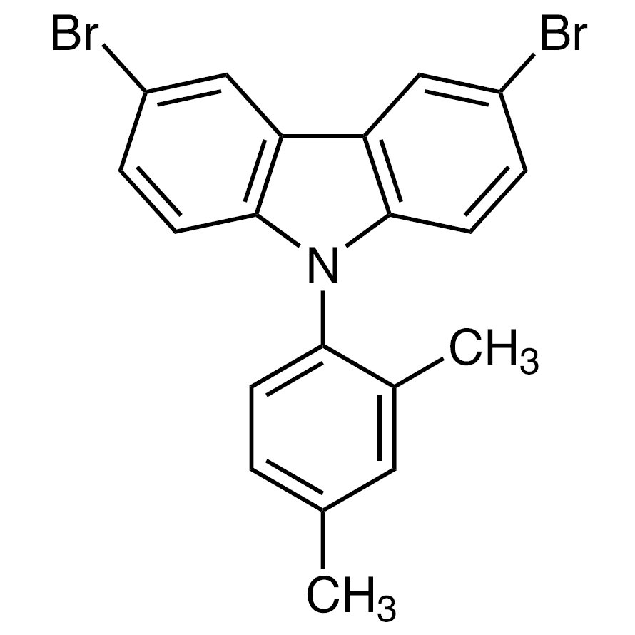 3,6-Dibromo-9-(2,4-dimethylphenyl)-9H-carbazole >96.0%(T)(HPLC) - CAS 1873362-96-9