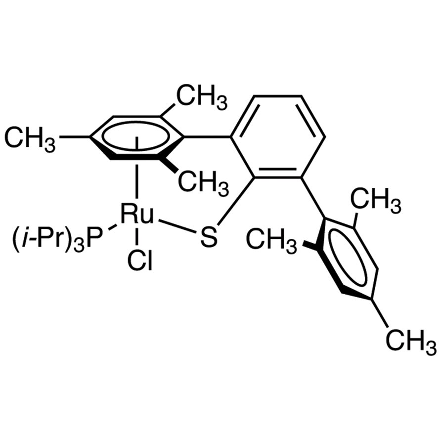 Chloro[(1,2,3,4,5,6-η)-2,2'',4,4'',6,6''-hexamethyl[1,1':3',1''-terphenyl]-2'-thiolato-κS][triisopropylphosphine-κP]ruthenium(II)  - CAS 1621182-04-4