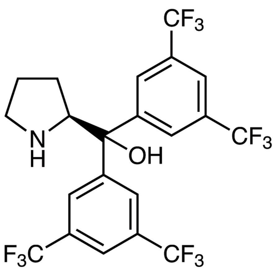 (S)-α,α-Bis[3,5-bis(trifluoromethyl)phenyl]-2-pyrrolidinemethanol >98.0%(GC)(T) - CAS 848821-76-1