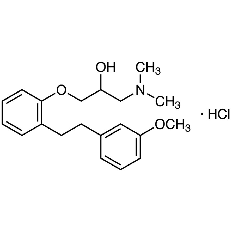 1-(Dimethylamino)-3-[2-(3-methoxyphenethyl)phenoxy]-2-propanol Hydrochloride >98.0%(T)(HPLC) - CAS 135261-74-4