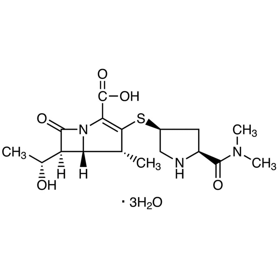 Meropenem Trihydrate >98.0%(T)(HPLC) - CAS 119478-56-7