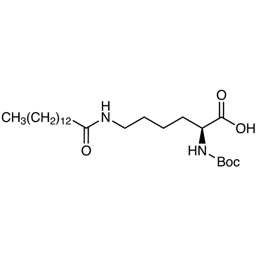 Nα-tert-Butoxycarbonyl-Nε-tetradecanoyl-L-lysine >97.0%(T) - CAS 2173052-71-4