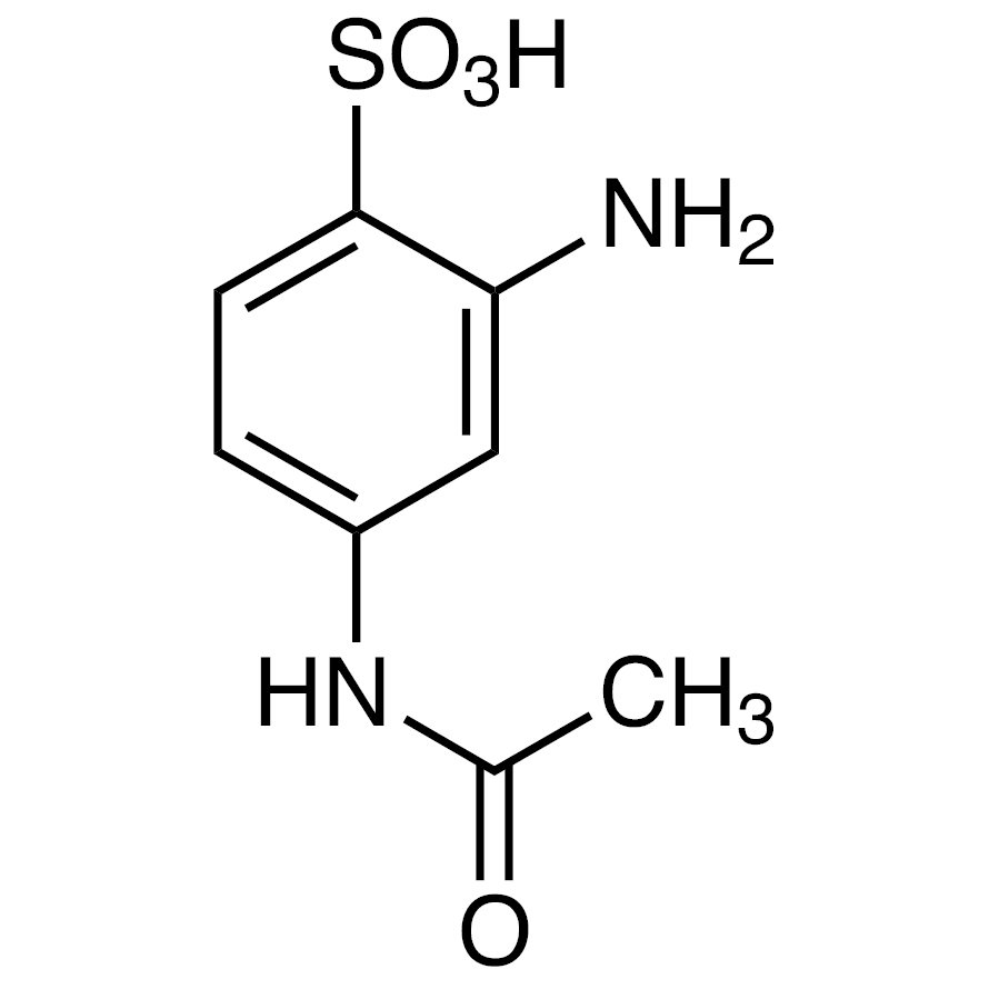 4-Acetamido-2-aminobenzenesulfonic Acid >98.0%(T) - CAS 88-64-2