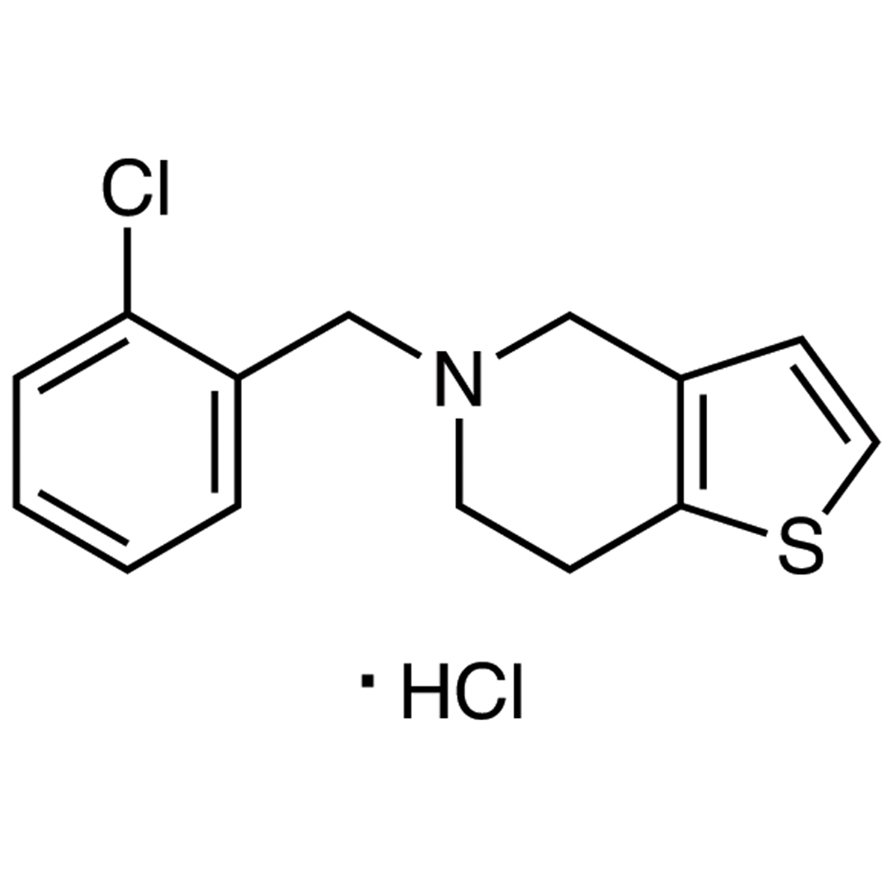Ticlopidine Hydrochloride >98.0%(HPLC)(N) - CAS 53885-35-1