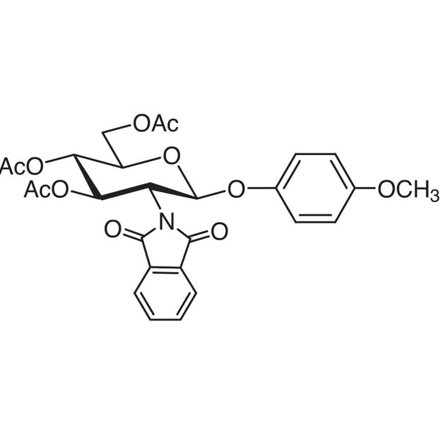 4-Methoxyphenyl 3,4,6-Tri-O-acetyl-2-deoxy-2-phthalimido-β-D-glucopyranoside >98.0%(HPLC) - CAS 138906-41-9