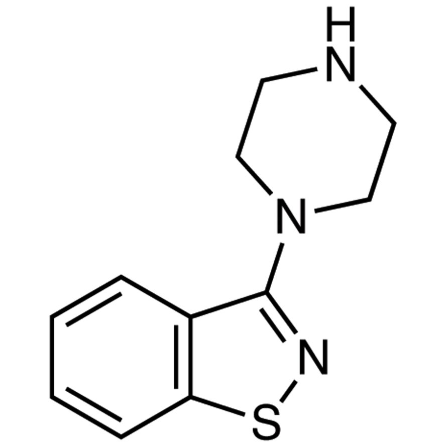 3-(1-Piperazinyl)-1,2-benzisothiazole >98.0%(GC)(T) - CAS 87691-87-0