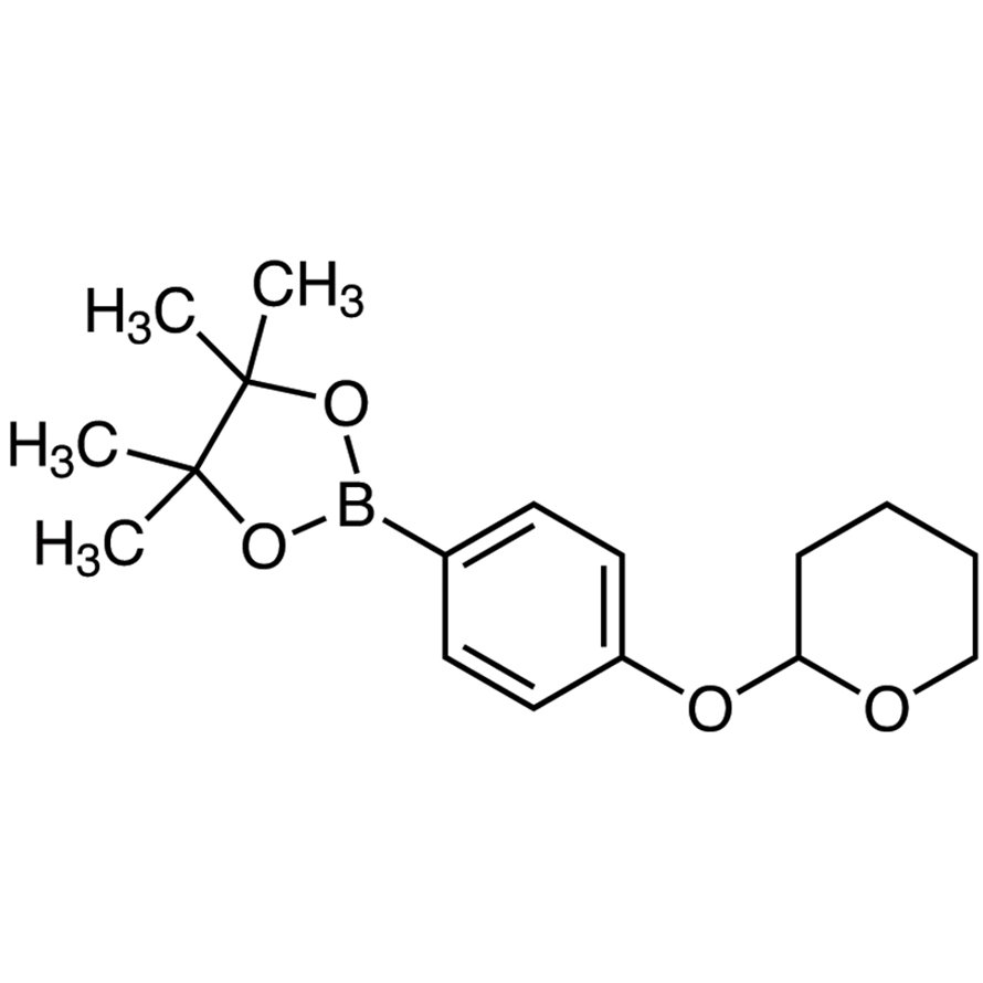 4,4,5,5-Tetramethyl-2-[4-[(tetrahydro-2H-pyran-2-yl)oxy]phenyl]-1,3,2-dioxaborolane >98.0%(T) - CAS 889865-38-7