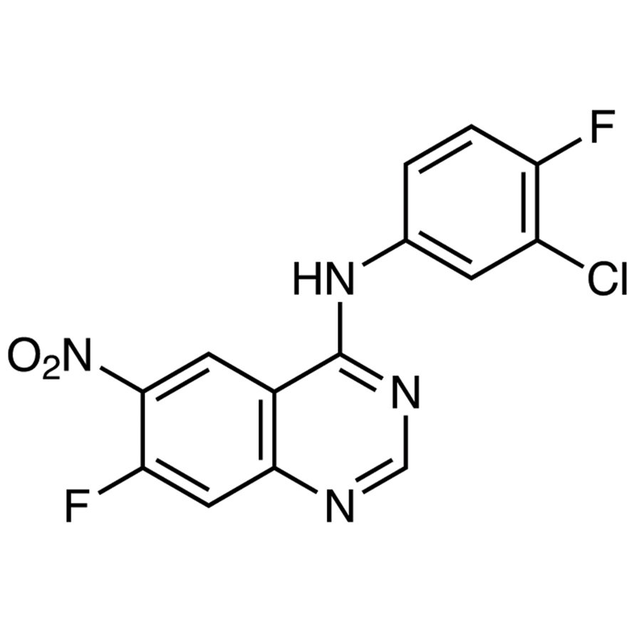 N-(3-Chloro-4-fluorophenyl)-7-fluoro-6-nitro-4-quinazolinamine >98.0%(T)(HPLC) - CAS 162012-67-1