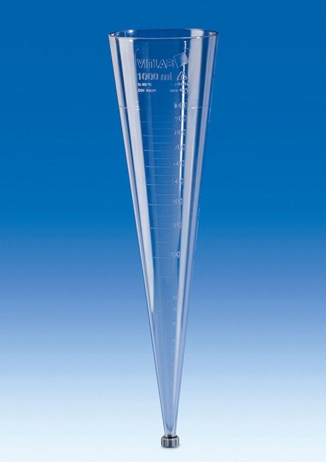 İmhoff Sedimentasyon Hunisi (San) Şeffaf   1000 ml