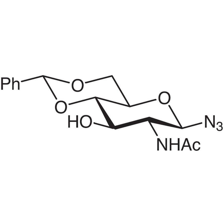 2-Acetamido-4,6-O-benzylidene-2-deoxy-β-D-glucopyranosyl Azide >98.0%(HPLC) - CAS 168397-51-1