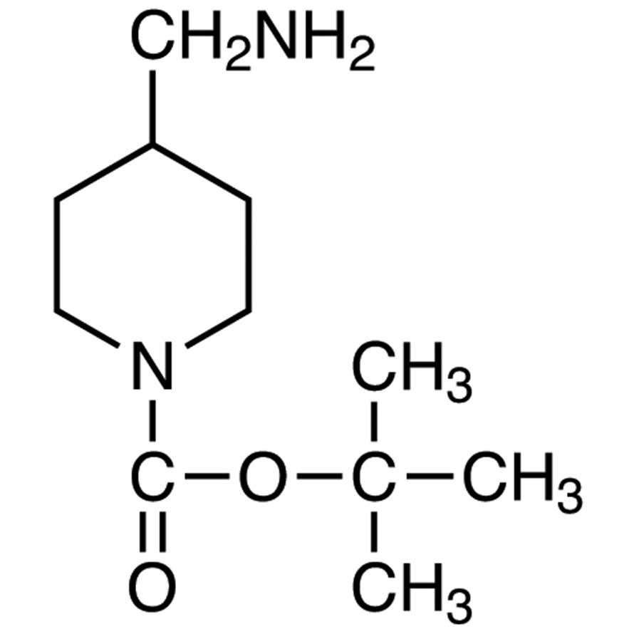 4-(Aminomethyl)-1-tert-butoxycarbonylpiperidine >98.0%(GC)(T) - CAS 144222-22-0
