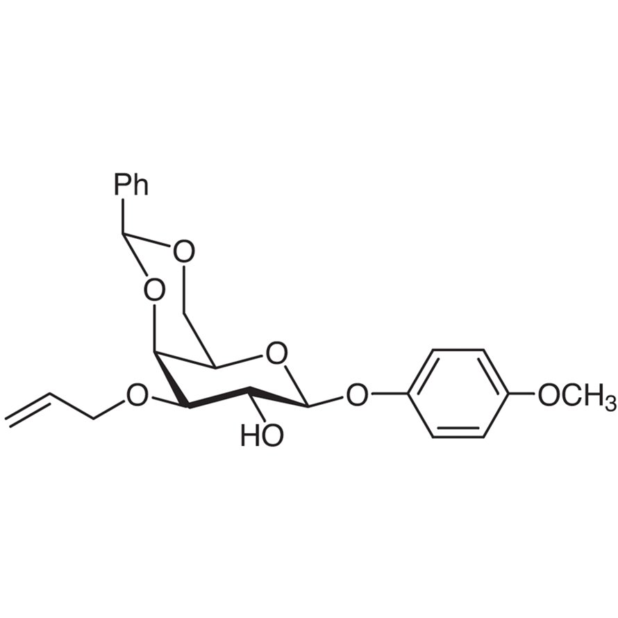 4-Methoxyphenyl 3-O-Allyl-4,6-O-benzylidene-β-D-galactopyranoside >98.0%(HPLC) - CAS 400091-05-6