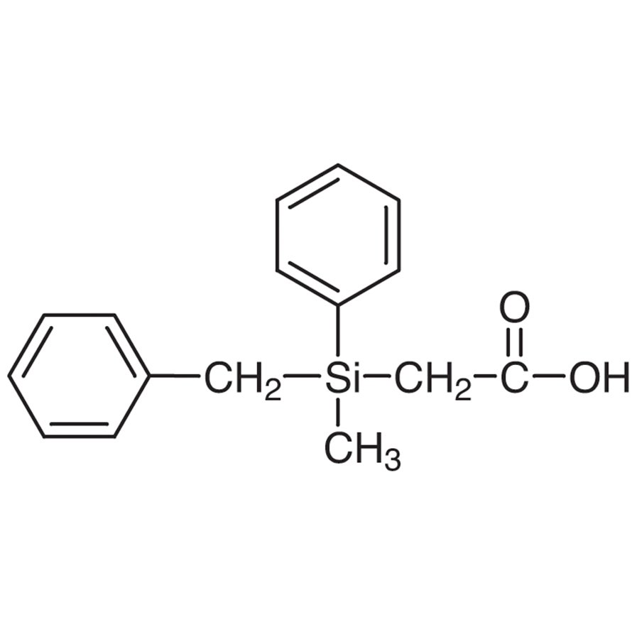 (-)-Benzylmethylphenylsilylacetic Acid [for e.e. Determination by NMR] >98.0%(T) - CAS 95349-35-2