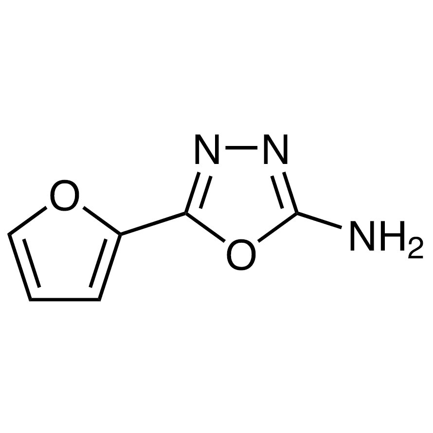 5-(Furan-2-yl)-1,3,4-oxadiazol-2-amine >95.0%(GC)(T) - CAS 7659-06-5