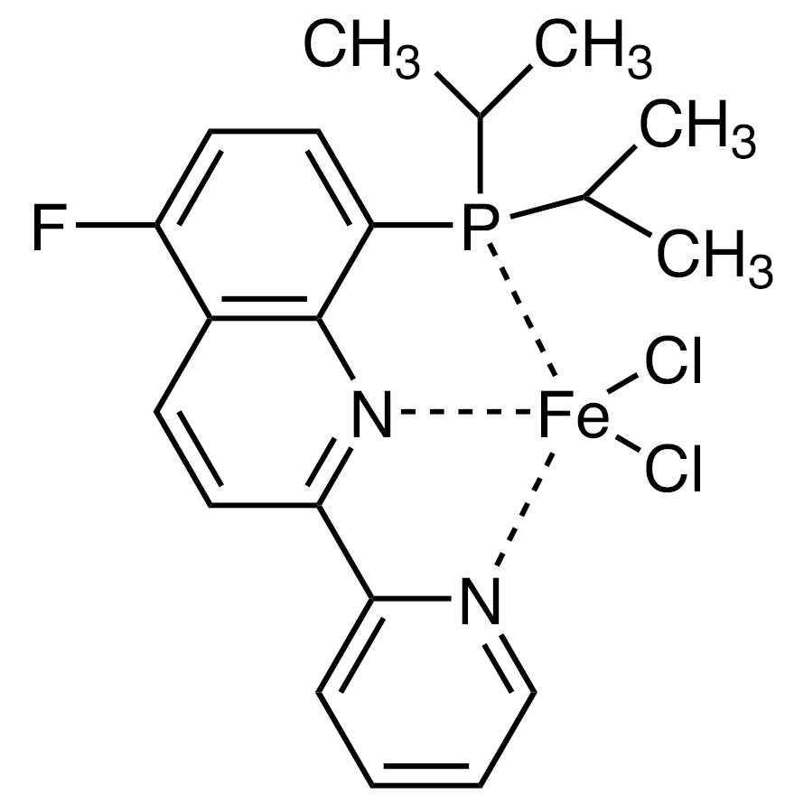 Dichloro[8-(diisopropylphosphino)-5-fluoro-2-(2-pyridinyl)quinoline]iron(II) >98.0%(T) - CAS 2247605-87-2