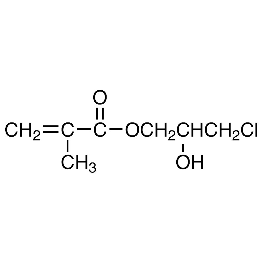 3-Chloro-2-hydroxypropyl Methacrylate (stabilized with HQ) >83.0%(GC) - CAS 13159-52-9