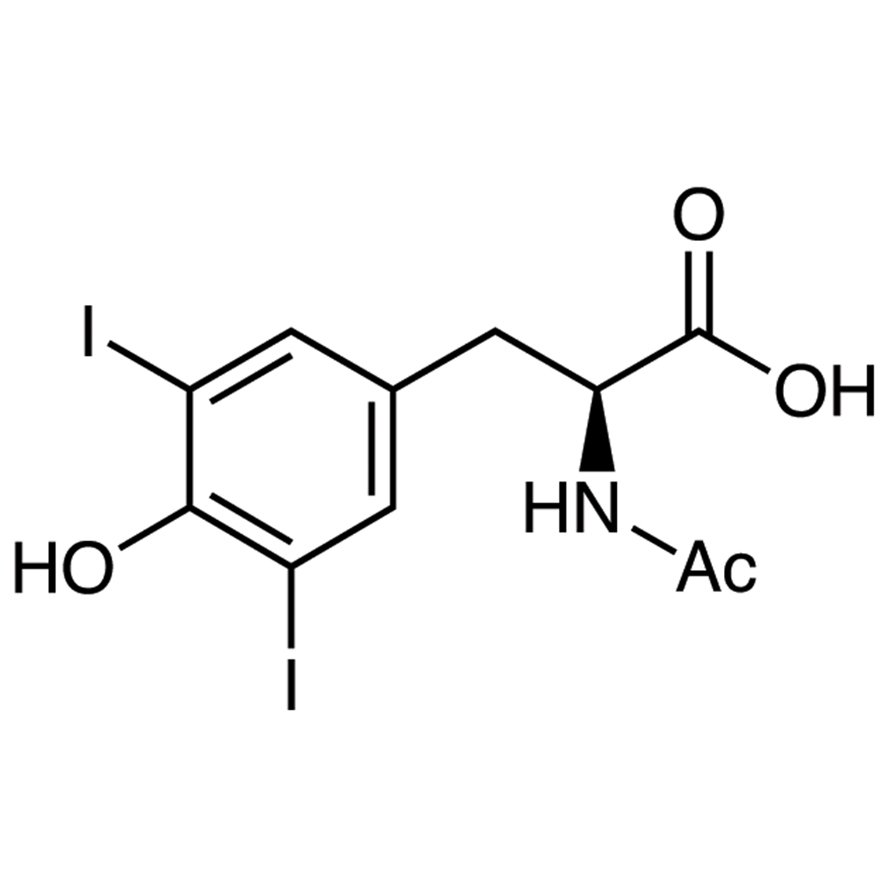 N-Acetyl-3,5-diiodo-L-tyrosine >95.0%(T) - CAS 1027-28-7