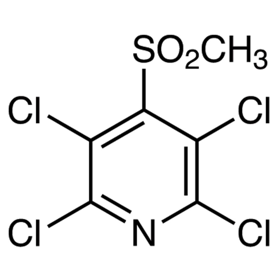 2,3,5,6-Tetrachloro-4-(methylsulfonyl)pyridine >95.0%(GC) - CAS 13108-52-6
