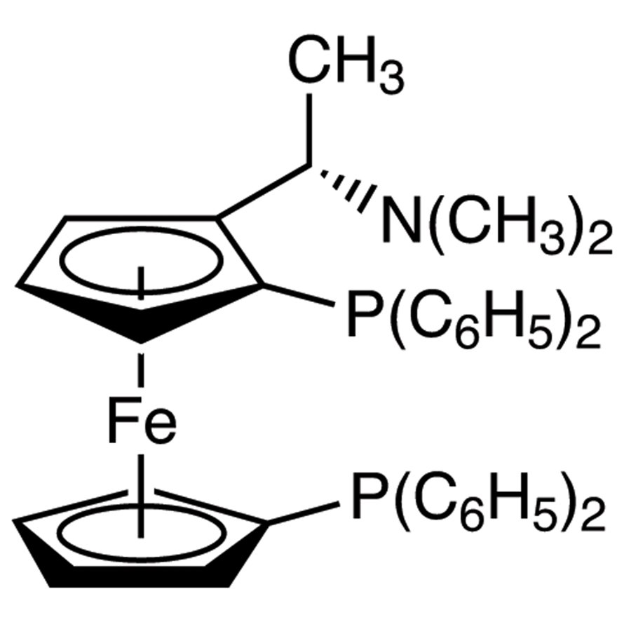 (S)-N,N-Dimethyl-1-[(R)-1',2-bis(diphenylphosphino)ferrocenyl]ethylamine >95.0%(GC) - CAS 55650-59-4