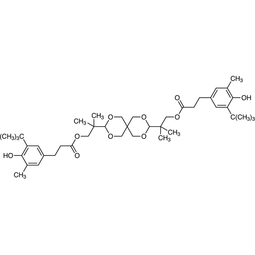 2,4,8,10-Tetraoxaspiro[5.5]undecane-3,9-diylbis(2-methylpropane-2,1-diyl) Bis[3-[3-(tert-butyl)-4-hydroxy-5-methylphenyl]propanoate] >95.0%(GC) - CAS 90498-90-1