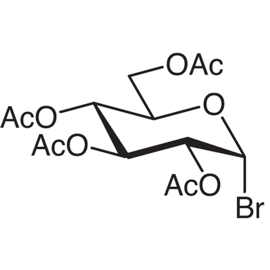 2,3,4,6-Tetra-O-acetyl-α-D-glucopyranosyl Bromide (stabilized with CaCO3) >98.0%(T) - CAS 572-09-8