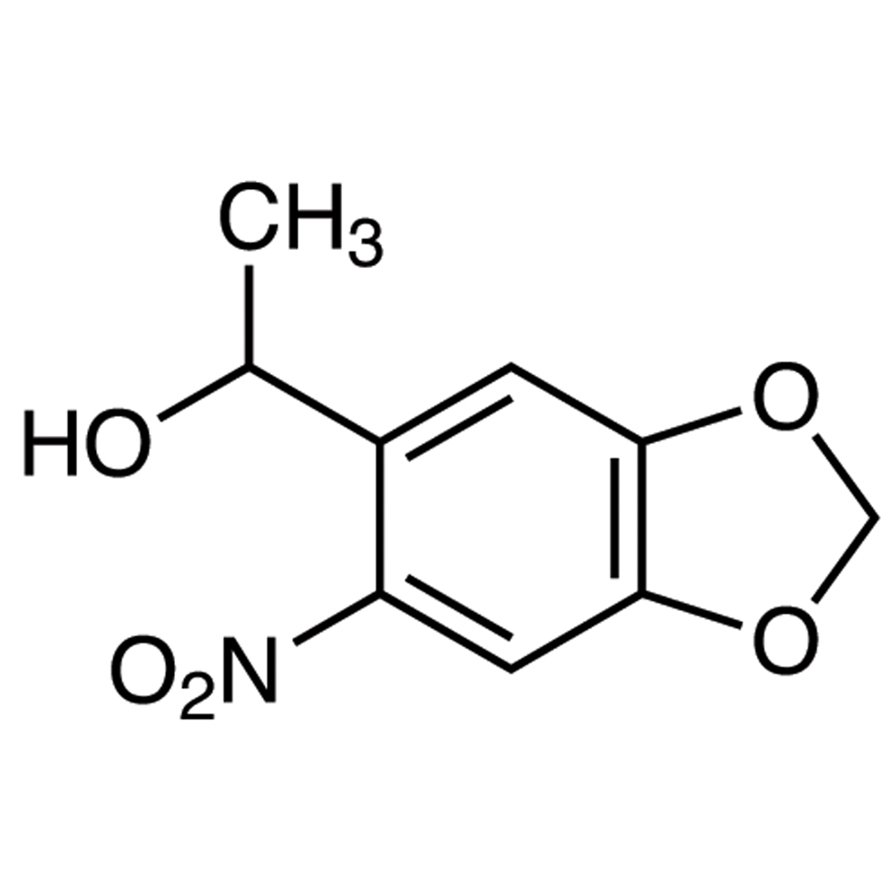 1-(6-Nitro-1,3-benzodioxol-5-yl)ethanol >98.0%(GC) - CAS 159873-64-0