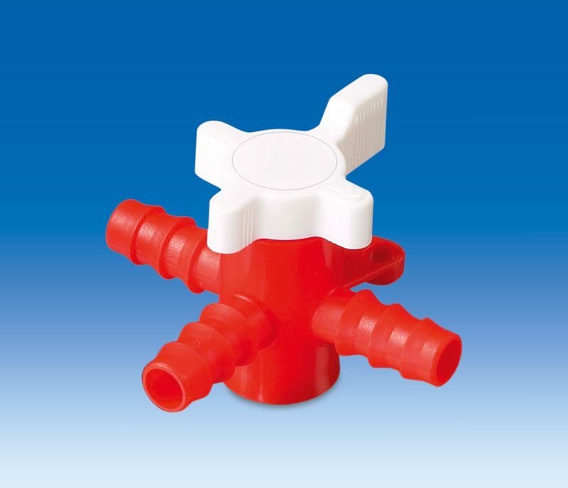 Musluk Vanası  (Pe/Pp) 3 Yollu   Ø 9 mm