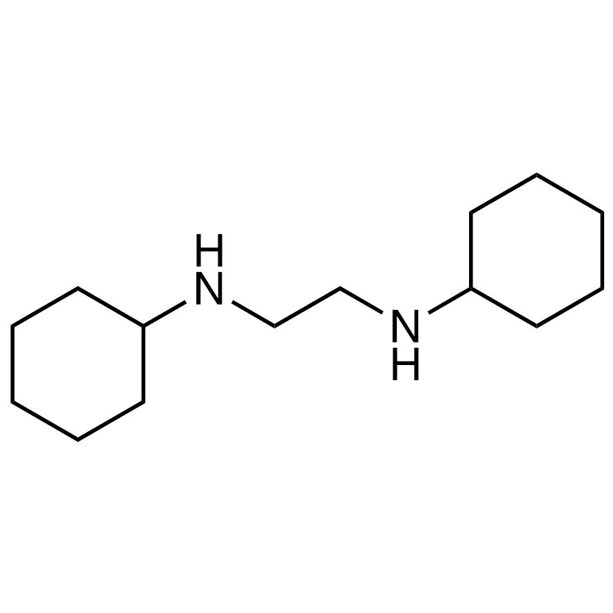 N,N'-Dicyclohexyl-1,2-ethanediamine >98.0%(GC)(T) - CAS 4013-98-3