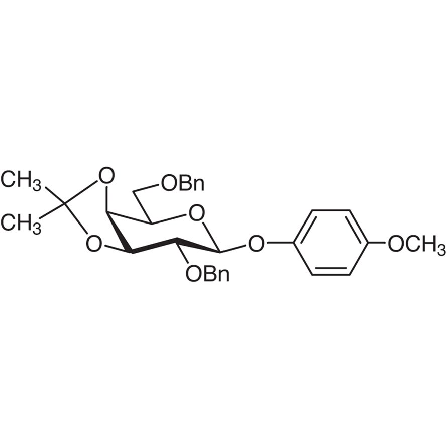 4-Methoxyphenyl 2,6-Di-O-benzyl-3,4-O-isopropylidene-β-D-galactopyranoside >98.0%(HPLC) - CAS 159922-68-6