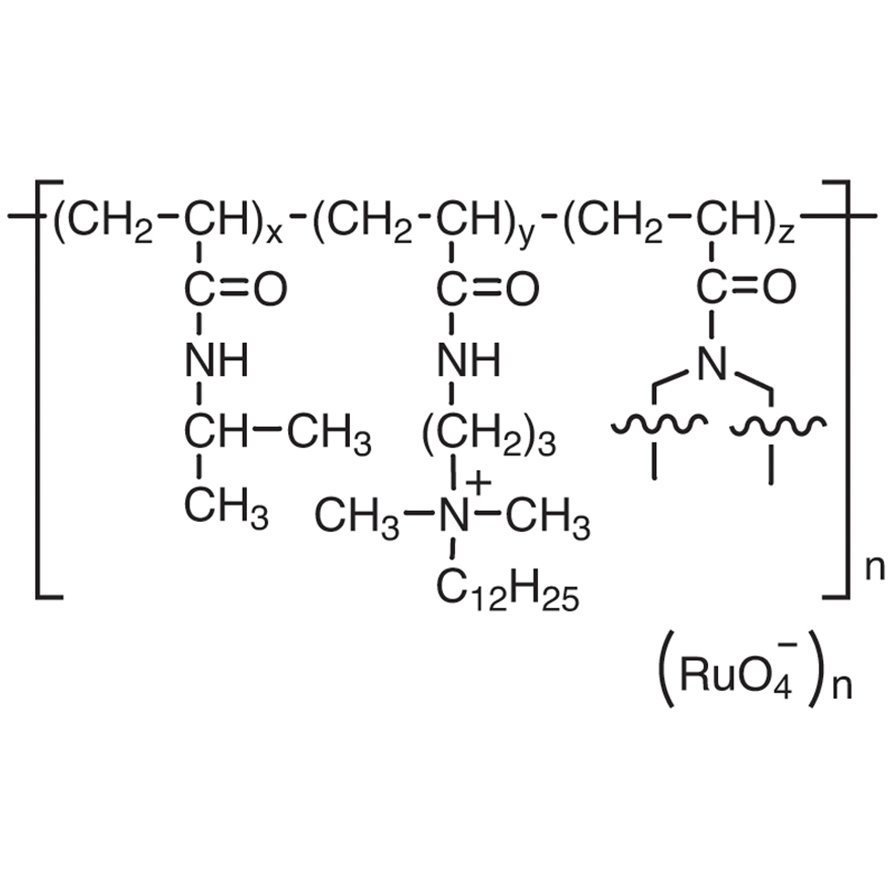 Poly[[N-isopropylacrylamide-co-[N-[3-(dodecyldimethylammonio)propyl]acrylamide]-co-(1,3,5-triacryloylhexahydro-1,3,5-triazine)]perruthenate]