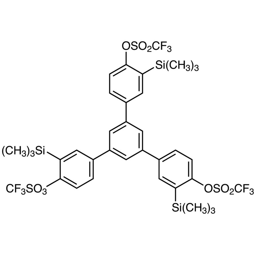 1,3,5-Tris[4-(trifluoromethanesulfonyloxy)-3-(trimethylsilyl)phenyl]benzene >92.0%(HPLC) - CAS 847925-63-7