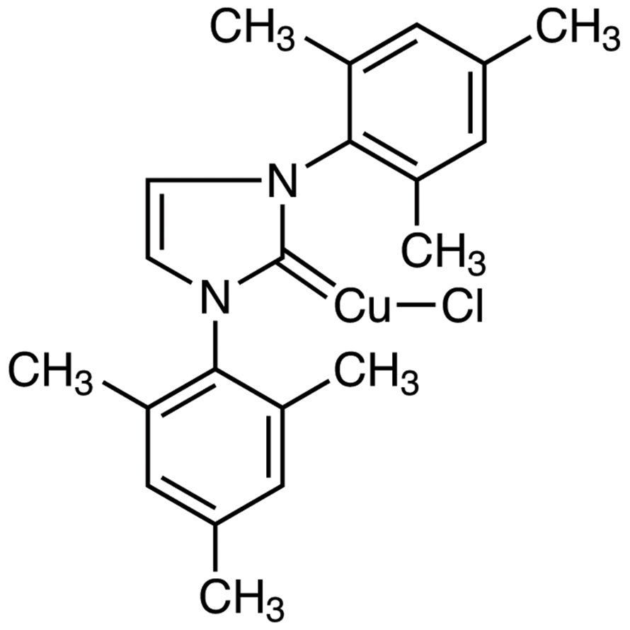 Chloro(1,3-dimesitylimidazol-2-ylidene)copper(I) >97.0%(T) - CAS 873779-78-3