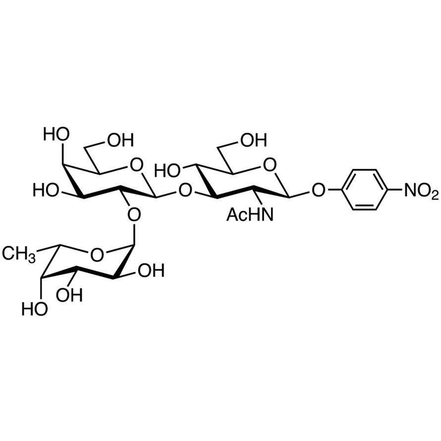 Fucα(1-2)Galβ(1-3)GlcNAc-β-pNP (=H type 1 β-pNP Glycoside)  - CAS 93496-53-8