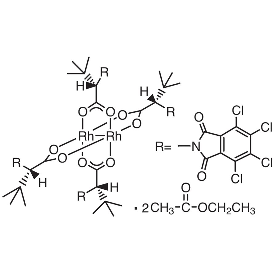 Tetrakis[N-tetrachlorophthaloyl-(S)-tert-leucinato]dirhodium Bis(ethyl Acetate) Adduct >95.0%(HPLC)