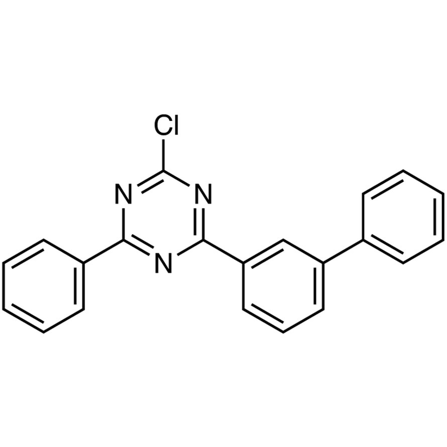 2-([1,1'-Biphenyl]-3-yl)-4-chloro-6-phenyl-1,3,5-triazine >98.0%(GC) - CAS 1689576-03-1